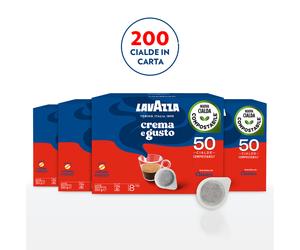 Caffè Lavazza Crema e Gusto, 200 - 400 - 600 Cialde in Carta