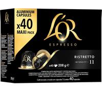Caffè L'OR Miscela RISTRETTO 120/200/400 Capsule Alluminio Compatibili Nespresso
