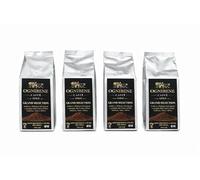 Caffè Macinato a Pietra OGNIBENE - Miscela Arabica e Robusta di Qualità Superiore-Aroma Intenso-Ideale per Moka | Conf. con Valvola Salva Aroma - 4 x 250 gr. (1Kg) - Caffè Pregiato di Alta Qualità