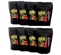 Caffe macinato per espresso monorigine Brasile, 100% arabica, dolce, pack da 8 x 250 g, tostato medio