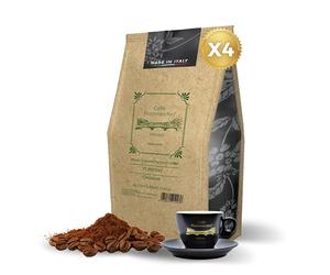 Caffè Macinato Turco 4x250g - Miscela Artigianale 80% Arabica 20% Robusta - Gusto Delicato con Note di Cacao e Frutta Secca - Preparazione Tradizionale - Made in Italy - CAFFÈ PONTEVECCHIO FIRENZE