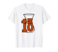 caffè Manuale per 10° Anniversario, Stile Chemex retrò Maglietta