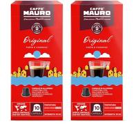 Caffè Mauro miscela Original - intensità 10/10-50 Capsule ALLUMINIO - Compatibili con le Macchine ad uso domestico Nespresso®* (Confezione da 2)