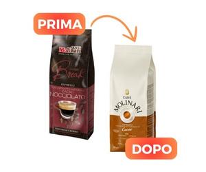 Caffe Molinari Macinato Moka Aromatizzato con Estratto di Cacao 500 gr