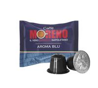 CAFFE’ MORENO - 100 Capsule Compatibili con Nespresso*, Miscela Blue Arome, Gusto Deciso con Toni Delicati, Cialde Compatibili per Macchine ad Uso Domestico Nespresso* da 6,5g
