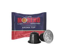 CAFFE' MORENO - 100 Capsule Compatibili per Nespresso, Dolcezza Inconfondibile, Miscela Aroma Top, Cialde Compatibili per Macchine ad Uso Domestico Nespresso* da 6,5g