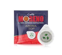 CAFFE' MORENO - 50 Cialde Caffe Compostabile, Compatibili Con Macchina Caffè Cialde Sistema ESE44mm, Aroma Distinto Con Dolcezza Inconfondibile, Cialda Da 7g, Miscela Aroma Top Espresso