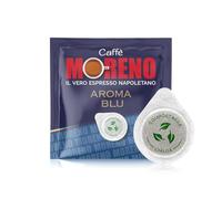 CAFFE' MORENO - 600 Cialde Caffè Compostabili, Compatibili con Macchina Caffè Cialde Sistema ESE 44 mm, Gusto Deciso con Toni Delicati, Cialda da 7g, Miscela Blue Arome