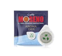 CAFFE' MORENO - Cialde Caffe Compostabili Decaffeinato, Compatibili con Macchina Caffè Cialde Sistema ESE44mm, Cialda Da 7g, Miscela Decaffeinato Espresso (50 cialde, Decaffeinato Espresso)