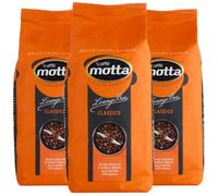 CAFFE' MOTTA Caffe in Grani 3 kg, Chicchi di Caffè Qualità Lounge Bar Espresso Classico Miscela Arabica e Robusta, Made in Italy (3 Confezioni da 1 kg)