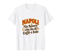 caffè Napoli Amore Sole Stile Italiano Maglietta