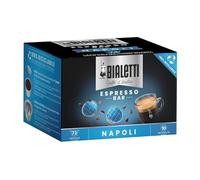 Caffé NAPOLI Bialetti Multipack DA 72 Capsule in Alluminio Formato Risparmio - 1 Box da 72 (Intenso, 72)
