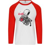 Caffè O Death Skull Uomo L/S Baseball T-Shirt