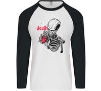 Caffè O Death Skull Uomo L/S Baseball T-Shirt