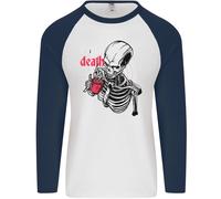 Caffè O Death Skull Uomo L/S Baseball T-Shirt