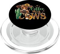 Caffè occidentale rustico poi mucche fattoria mucca PopSockets PopGrip per MagSafe