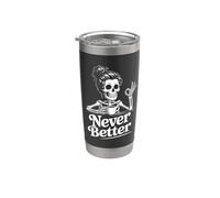 Caffè, per le donne | Messy Bun, Never Better Skeleton Bicchiere termico in acciaio inox doppia parete