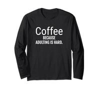 Caffè perché l'adulto è difficile. Maglia a Manica