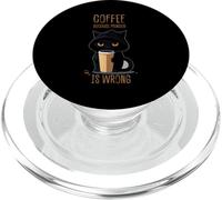 Caffè perché l'omicidio è sbagliato Sarcastico Arrabbiato PopSockets PopGrip per MagSafe