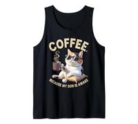 Caffè perché mio figlio è sveglio amante dei gatti Canotta