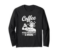 caffè perché Prendere a Pugni Le Persone è Sbagliato Maglia a Manica