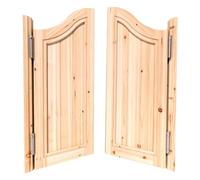 Caffè Porta Saloon in Legno,Porta a Battente,Porte Occidentale Vintage con cerniere,Porte divisorie per Interno Partizione Ristorante Bancone Scale decorazioni per la casa(Legna,W170xH90cm)