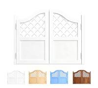 Caffè Porta Saloon in Legno, Porte Battente Interno, Automaticamente La della, Bar Porta Oscillanti per caffè, Porte a Mezza Vita per Scale da Cucina Negozio Bar(Bianco,140 * 90cm)