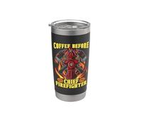 Caffè prima antincendio amante del caffè capo pompiere Bicchiere termico in acciaio inox doppia parete