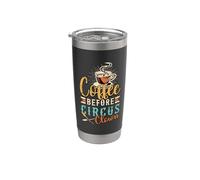 Caffè prima del clown professionale Clown Coffee Lover Circus Clown Bicchiere termico in acciaio inox doppia parete