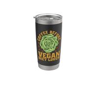 Caffè prima della dieta a base vegetale Amante del caffè Amante della dieta vegana Bicchiere termico in acciaio inox doppia parete