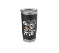 Caffè prima le tue sciocchezze dopo scheletro di bere caffeina Bicchiere termico in acciaio inox doppia parete