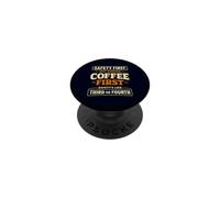 Caffè Prima Sicurezza Terza Divertente Citazione Caffeina PopSockets PopGrip Adesivo