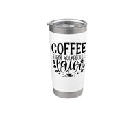 Caffè prima voi persone dopo caffeina Bicchiere termico in acciaio inox doppia parete