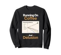 Caffe Produttivita Umorismo Design Divertente Felpa