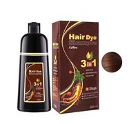 Caffè shampoo colorante, per tinture per capelli in pochi minuti, naturale e di lunga durata, shampoo colorante uomo/donna, 500ml