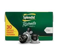 Caffè SPLENDID Espresso RISTRETTO 300 Capsule in Alluminio, Intensità 12 Chicchi Arabica e Robusta, Aroma Deciso e Intenso Compatibili con Macchine Nespresso, 10 Confezioni da 30-DD-