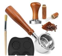 Caffè Tamper Set Compatibile con Delonghi EC680/EC685/EC785/EC885, 51mm Set di Tamper per Caffè, Distributore di Aghi per Caffè 5 Pin, Pressino in Acciaio Inox con Tappetino, con Cestino Filtro