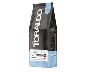 CAFFÈ TORALDO | Caffe in Grani | Caffè in Chicchi Selezionati | Tostato e Torrefatto in Italia | Eccellenza del Caffè Napoletano | (1 Kg, Miscela Blu)