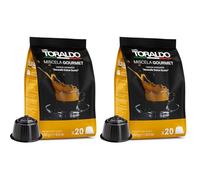 CAFFÈ TORALDO | Capsule Compatibile Dolce Gusto* (100 Unità, Miscela Gourmet) (Confezione da 2)