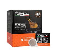 Caffè Toraldo- Cialde Ese 44mm per macchina caffe a cialda Miscela Cremosa Box da 100 Cialde da 7g macinato fresco