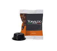 CAFFÈ TORALDO | Compatibile A Modo Mio* | Caffè Selezionato, Tostato e Torrefatto in Italia | Eccellenza del Caffè Napoletano (200 Capsule, Miscela Cremosa)