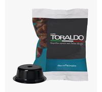 CAFFÈ TORALDO | Compatibile A Modo Mio* | MISCELA DECAFFEINATA | 100 pz | Caffè Selezionato, Tostato e Torrefatto in Italia | Eccellenza del Caffè Napoletano