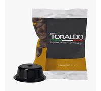 CAFFÈ TORALDO | Compatibile A Modo Mio* | MISCELA GOURMET | 100 pz | Caffè Selezionato, Tostato e Torrefatto in Italia | Eccellenza del Caffè Napoletano