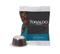 CAFFÈ TORALDO | Compatibile con Bialetti* | Caffè Selezionato, Tostato e Torrefatto in Italia | Eccellenza del Caffè Napoletano (100 Capsule, Miscela Dek)