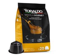 Caffè Toraldo/Compatibile Dolce Gusto/Selezionato, Tostato e Torrefatto in Italia/Eccellenza del Napoletano - MISCELA GOURMET 100PZ