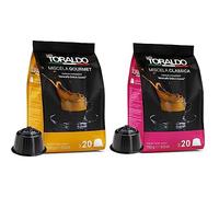 Caffè ToraldoCAFFÈ TORALDO | Capsule Compatibile Dolce Gusto* (100 Unità, Miscela Gourmet) & Capsule Compatibile Dolce Gusto* (100 Unità, Miscela Classica) Caffè Toraldo