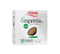 Caffè Trombetta, Capsule Compatibili con il Sistema Lavazza A Modo Mio, L’espresso Mio Più Crema - 8 confezioni cda 10 Capsule Compatibili, Totale 80 Capsule
