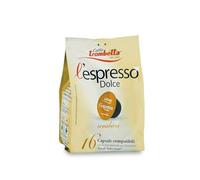 Caffè Trombetta l'Espresso Dolce Capsule Compatibili Nescafè Dolce Gusto, Confezione da 8 x16 Capsule