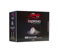 Caffè Trombetta - l'Espresso Più Crema, Capsule Compatibili con Sistema Nespresso - Confezione da 100 Capsule