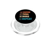 Caffè Tuba Cani Ripetere Vita Semplice Icone Di Base PopSockets PopGrip per MagSafe